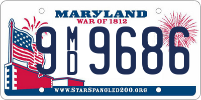 MD license plate 9MD9686