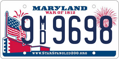 MD license plate 9MD9698