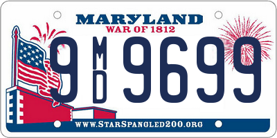 MD license plate 9MD9699