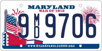 MD license plate 9MD9706