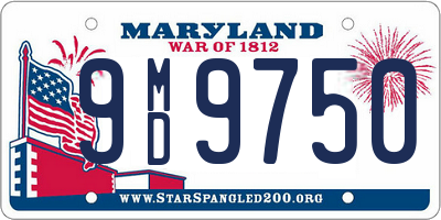 MD license plate 9MD9750