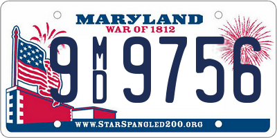 MD license plate 9MD9756