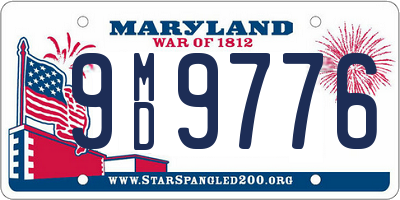 MD license plate 9MD9776