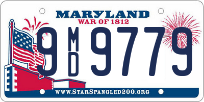 MD license plate 9MD9779