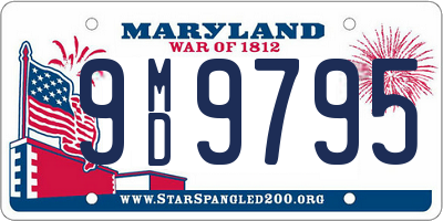 MD license plate 9MD9795