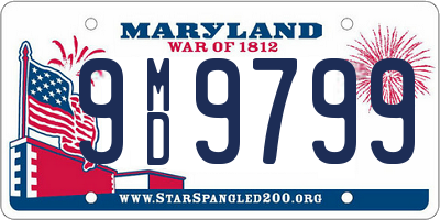 MD license plate 9MD9799