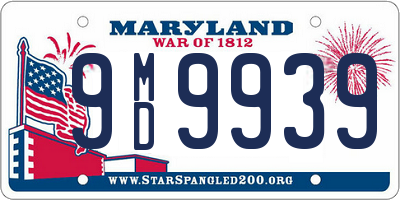 MD license plate 9MD9939