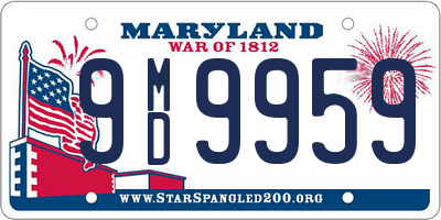 MD license plate 9MD9959