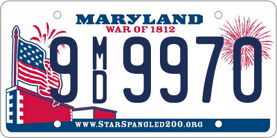 MD license plate 9MD9970