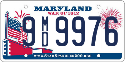 MD license plate 9MD9976