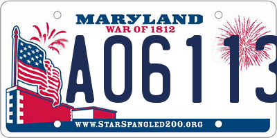 MD license plate A061131