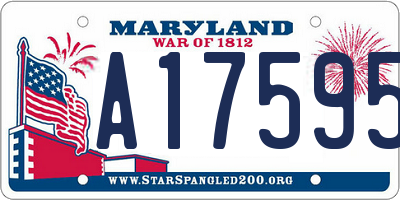 MD license plate A175954