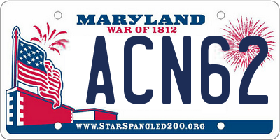 MD license plate ACN621