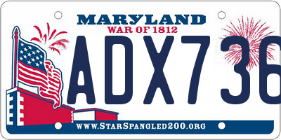 MD license plate ADX7369