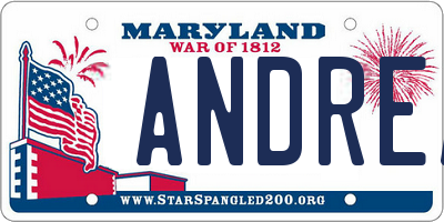 MD license plate ANDREA