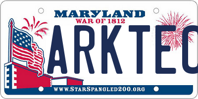 MD license plate ARKTECT