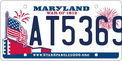 MD license plate AT53691