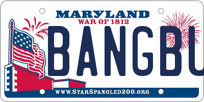 MD license plate BANGBUS