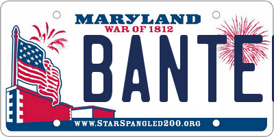 MD license plate BANTER