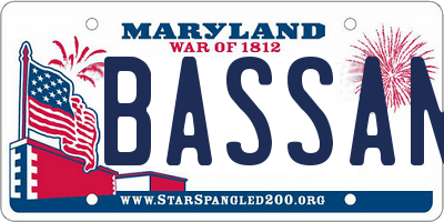 MD license plate BASSAN1