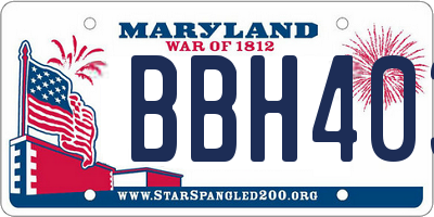 MD license plate BBH403