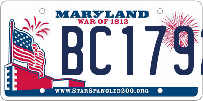 MD license plate BC1792