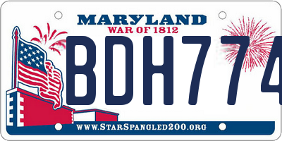 MD license plate BDH7749