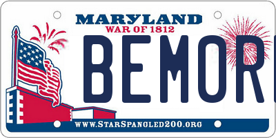 MD license plate BEM0RE