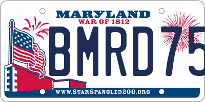 MD license plate BMRD753