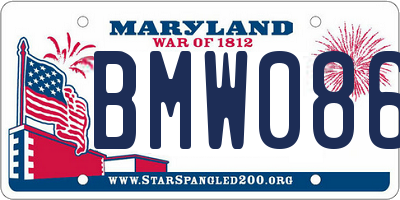 MD license plate BMW0868