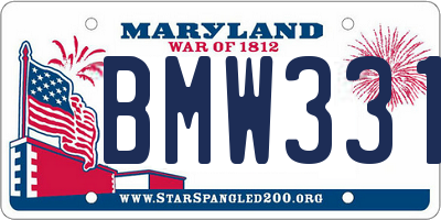 MD license plate BMW3312