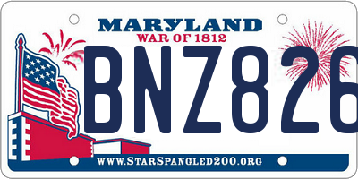 MD license plate BNZ8264