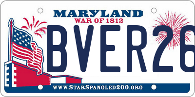 MD license plate BVER260