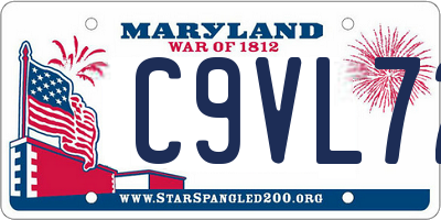 MD license plate C9VL72