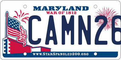 MD license plate CAMN263