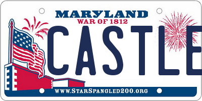 MD license plate CASTLES