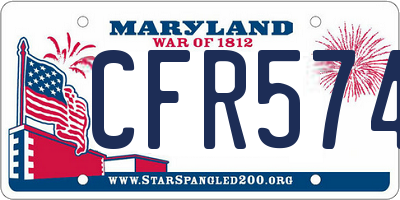 MD license plate CFR5744