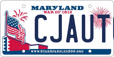 MD license plate CJAUT0