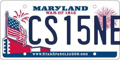 MD license plate CS15NET