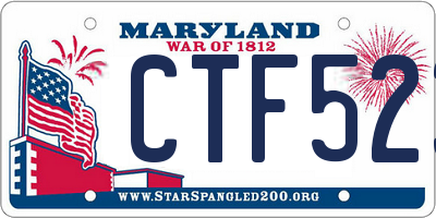 MD license plate CTF523