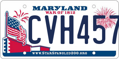 MD license plate CVH4574