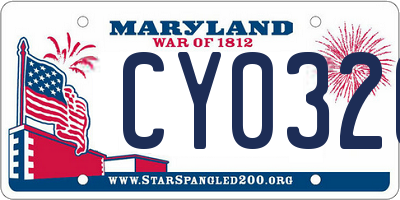 MD license plate CY0326