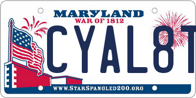 MD license plate CYAL8TR