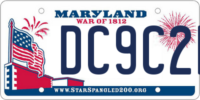 MD license plate DC9C2M