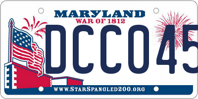 MD license plate DCC0453