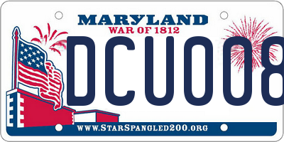 MD license plate DCU0089