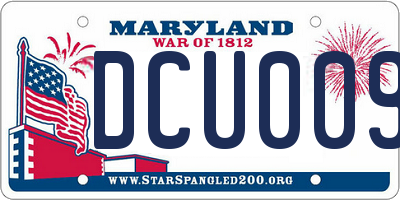 MD license plate DCU0090