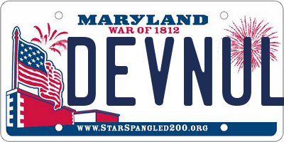 MD license plate DEVNULL