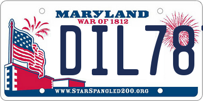 MD license plate DIL787