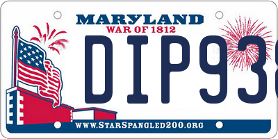 MD license plate DIP938